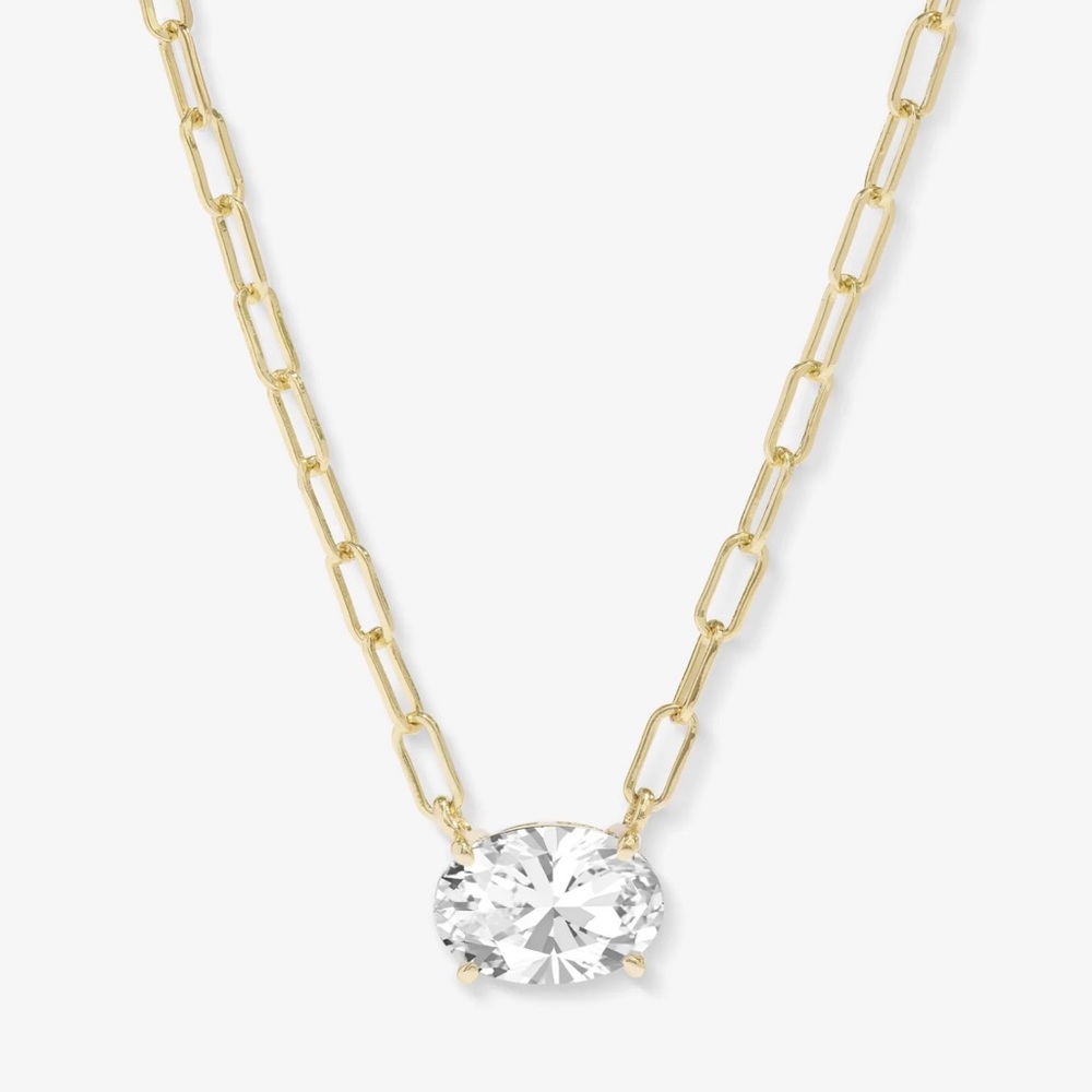 Melinda Maria Baby Hello Gorgeous Necklace
Gold|White Diamondettes